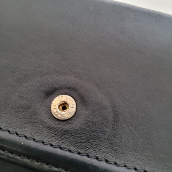 Givenchy Envelope Card Bill Holder Black Wallet Soft Leather Vintage Large Logo - Picture 12 of 15